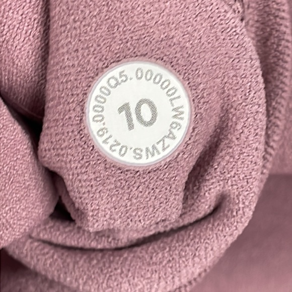 SOLD - Lululemon Reveal Crop Zen Expression Leggings Vintage Mauve Yoga Sz 10 - Picture 12 of 13
